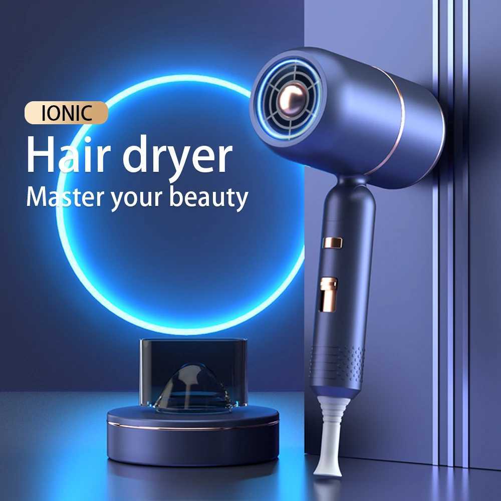 Professional portable hair dryer accessory with diffusion ion hair dryer suitable for womens curly hair purple home decals W241018