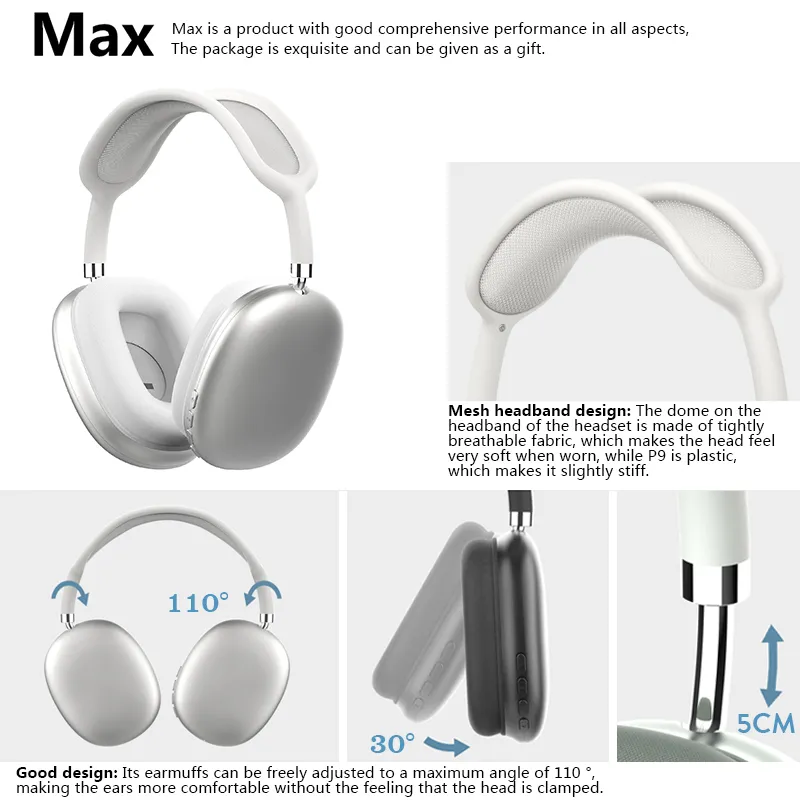 B1 max Headsets Wireless Bluetooth Headphones Computer Gaming Earphones