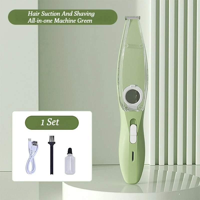 2 in 1 Professional Hair Clipper Dogs With Vacuum Cleaner For Pet Grooming Kit Cat Shaving Feet Hair Electric Pusher Dog Trimmer