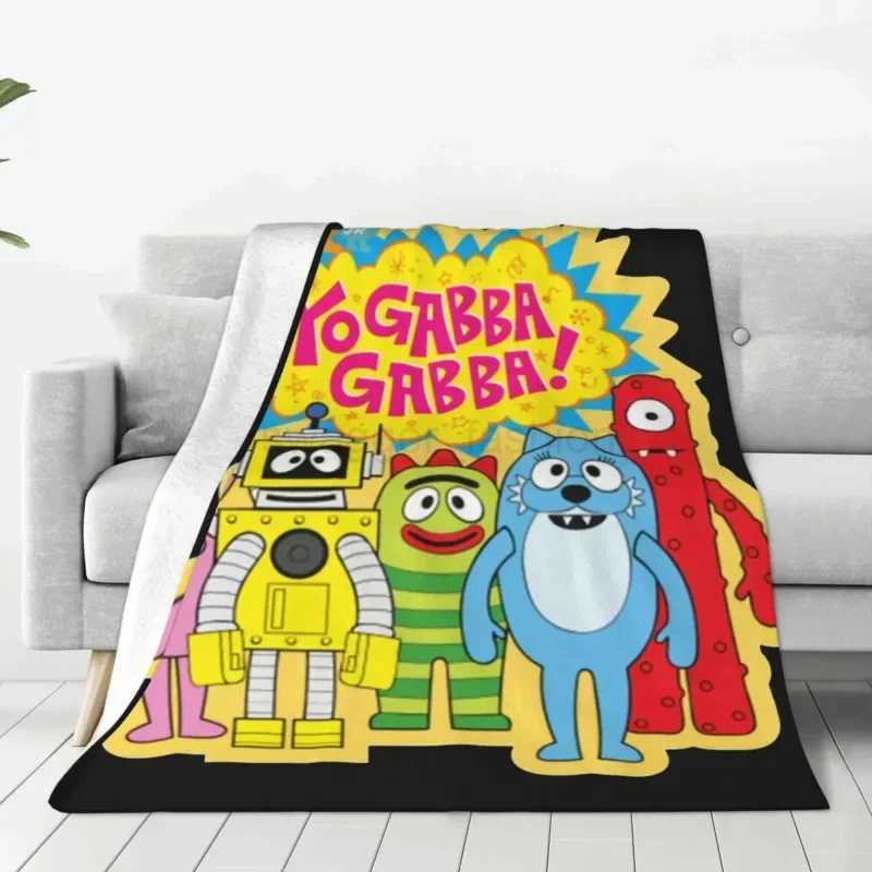 Yo Gabba Cartoon Blanket Flannel Funny Warm Throw Blanket for Bedspread Spring AutumnB270712