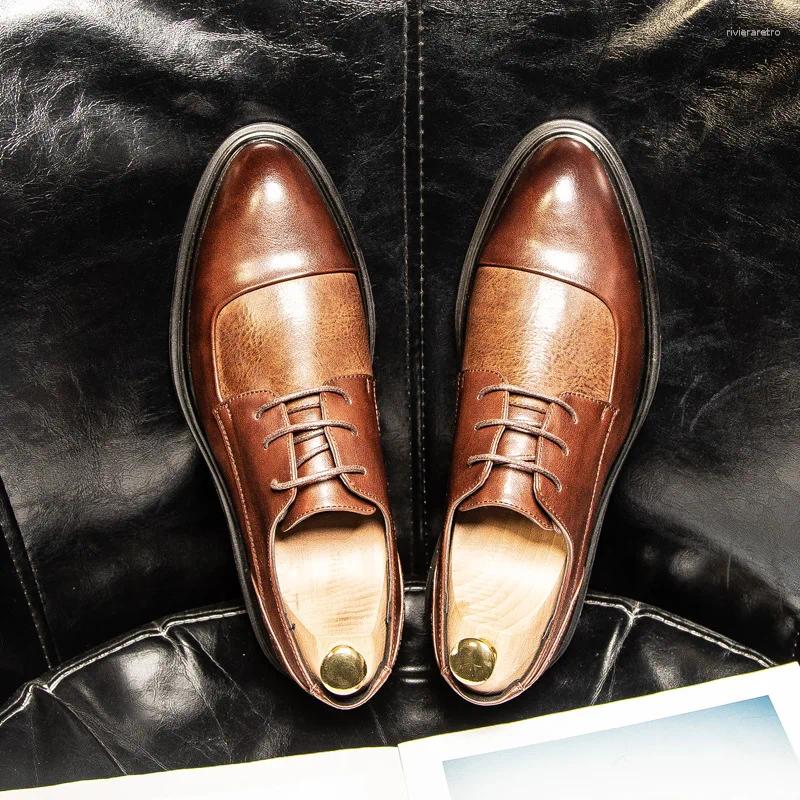Casual Shoes Zemo More Oxford Mens Dress Formal Business Lace-Up Leather Minimalist For Men