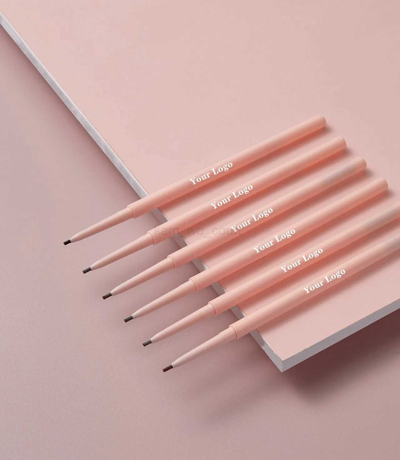 Pink Ultra Fine Eyebrow Pencil Print Long-lasting Precise Eyebrow Enhancers Eye Brow Pen Makeup Cosmetics Wholesale 20pcsM240712