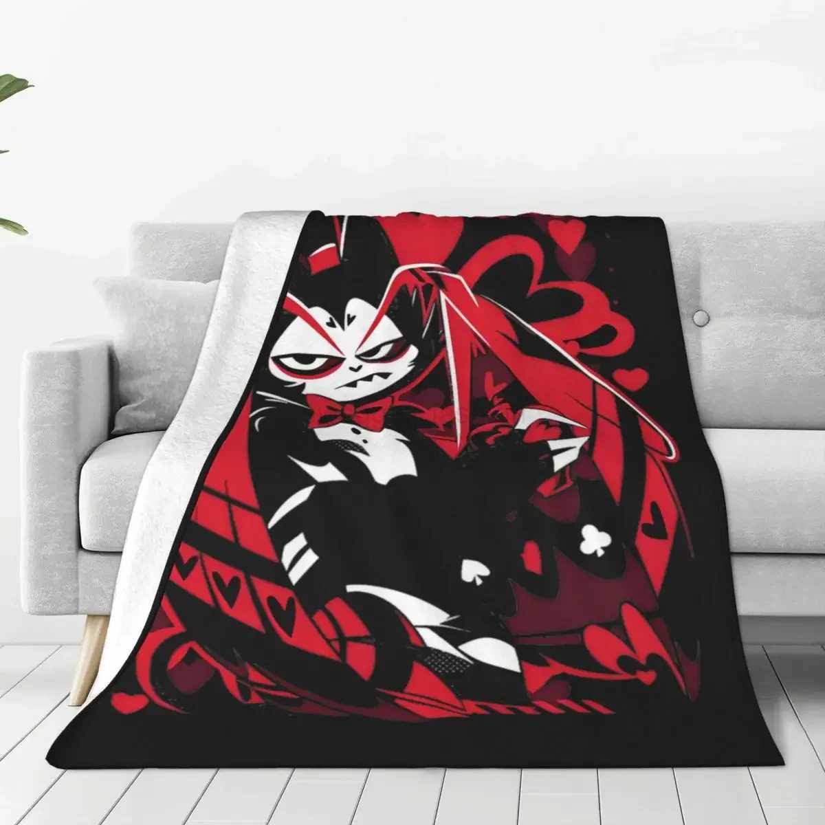 Hazbins Hotels Husk Fuzzy Blanket Awesome Throw Blankets for Home Hotel Sofa 125*100cm Rug PieceB270712