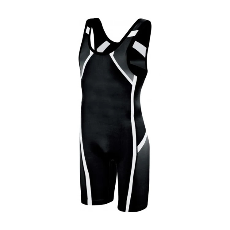 Youth Adult Wrestling Singlets Suit Boxing Triathlon One Piece Bodysuit Iron Swimwear Gym Sport Fitness Skinsuit Running Wear 240711