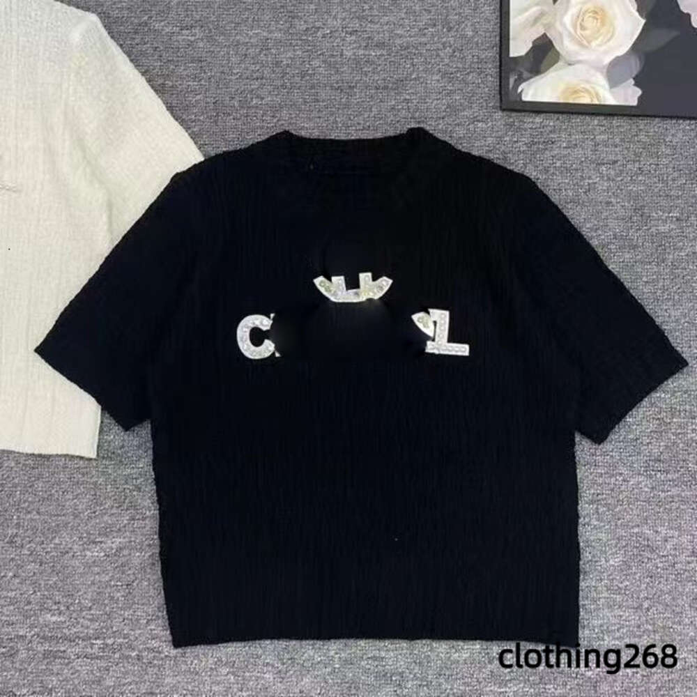 shirt T Womens Designer Clothes France Trendy Clothing Letter Womens Designer cc Clothing Graphic Print Round Neck Short Sleeve Tops Tees18
