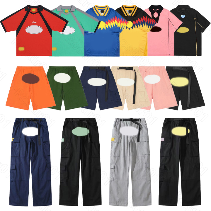 cargo shorts pants men pants cargos Demon Designer Trousers Street wear Hip Hop Printed pant Military Retro Multi pockets Straight Loose Couple Trouser