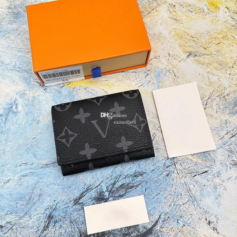 Luxury wallet designer bag coin purse women short wallet purse plaid style designer wallet original box set card holder ladies handbag checked flower High quality