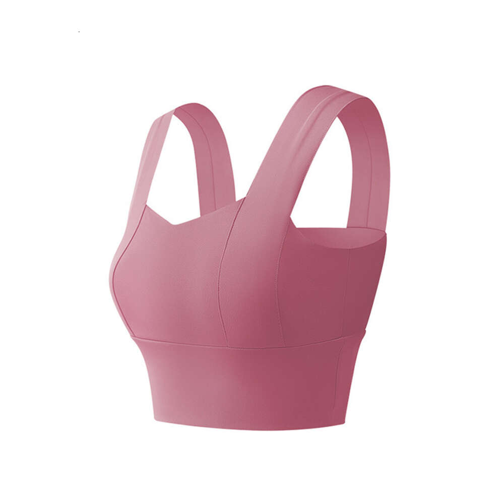 Wide Shoulder Fixed Women's Thin Running and Fitness Vest, Beautiful Back, Shock-absorbing, High-strength Yoga Sports Bra Workout Clothe Woman Lu
