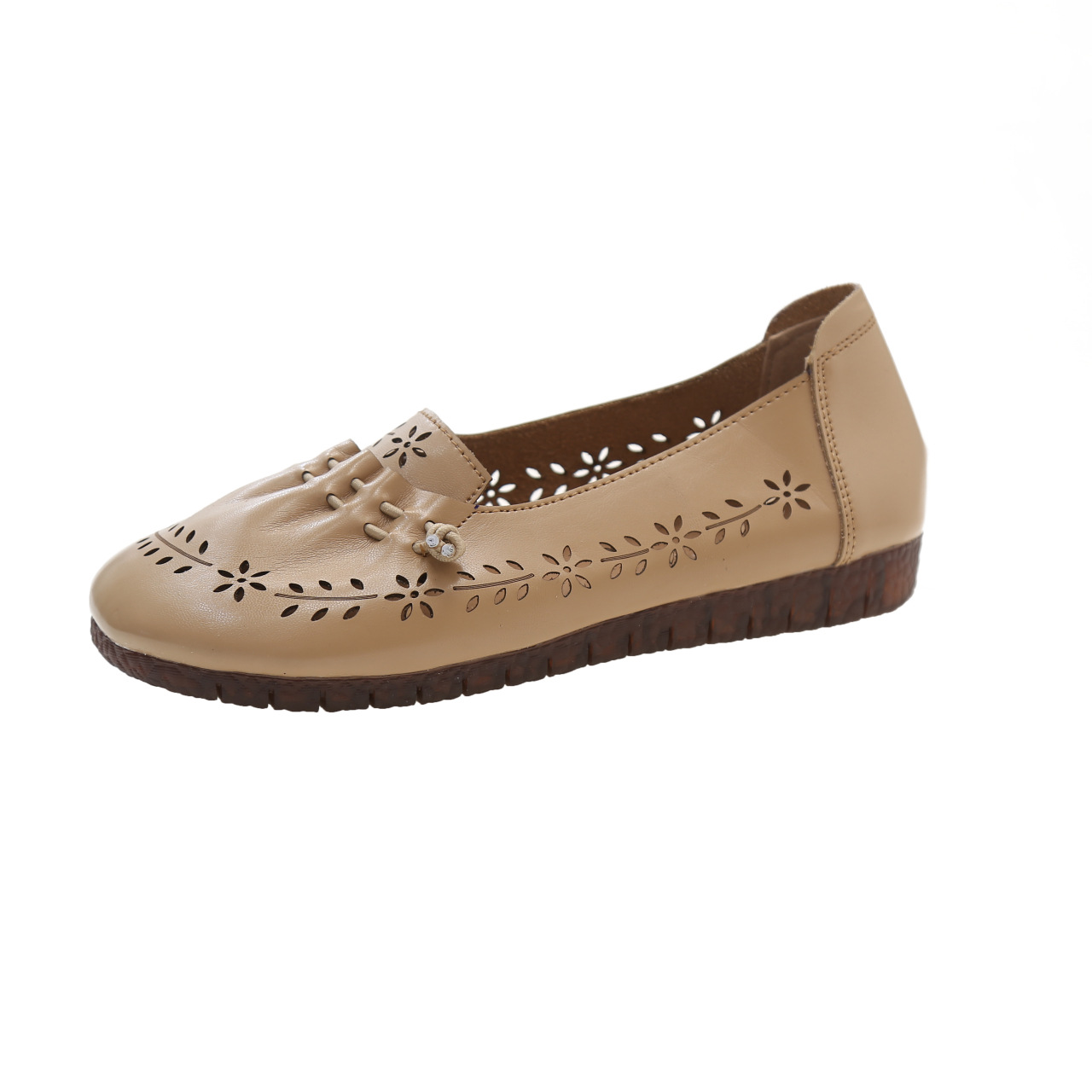 Casual Ddmysports Women Shoes Flat Bottom New Ollow Design Versatile Triple Beige Free Shipping Outdoor