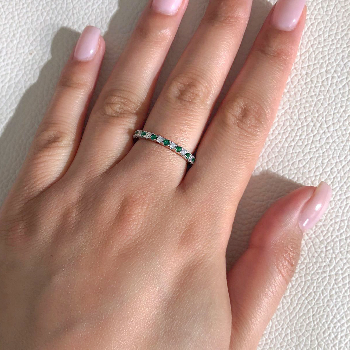 Green Jade Diamond Designer Rings Design Women Shiny Moissanite Ring Festival Gifts Jewelry Accessory