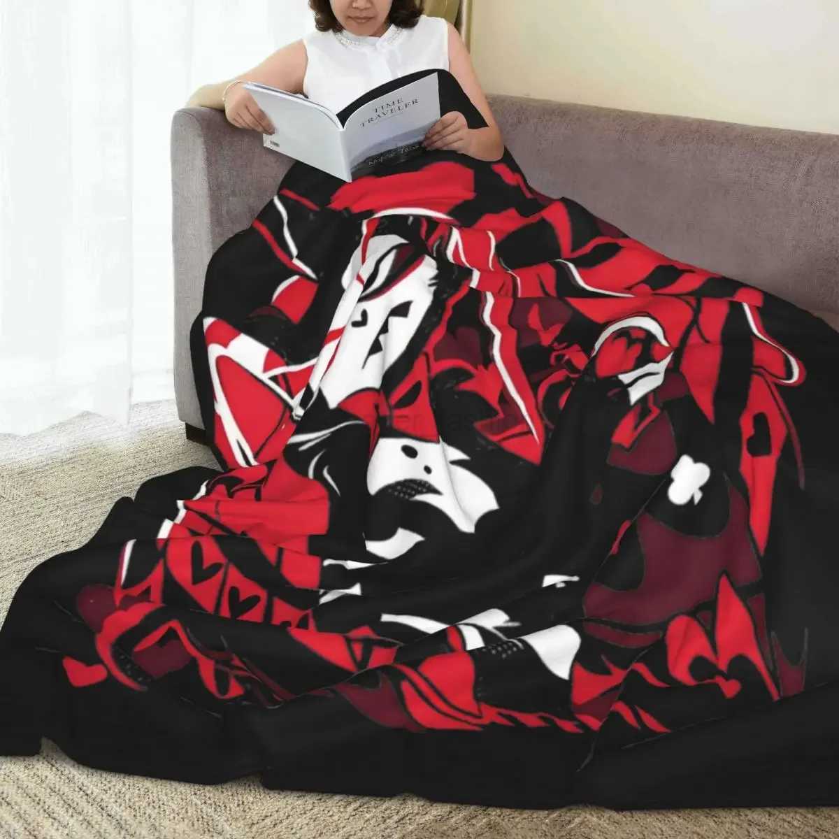 Hazbins Hotels Husk Fuzzy Blanket Awesome Throw Blankets for Home Hotel Sofa 125*100cm Rug PieceB270712