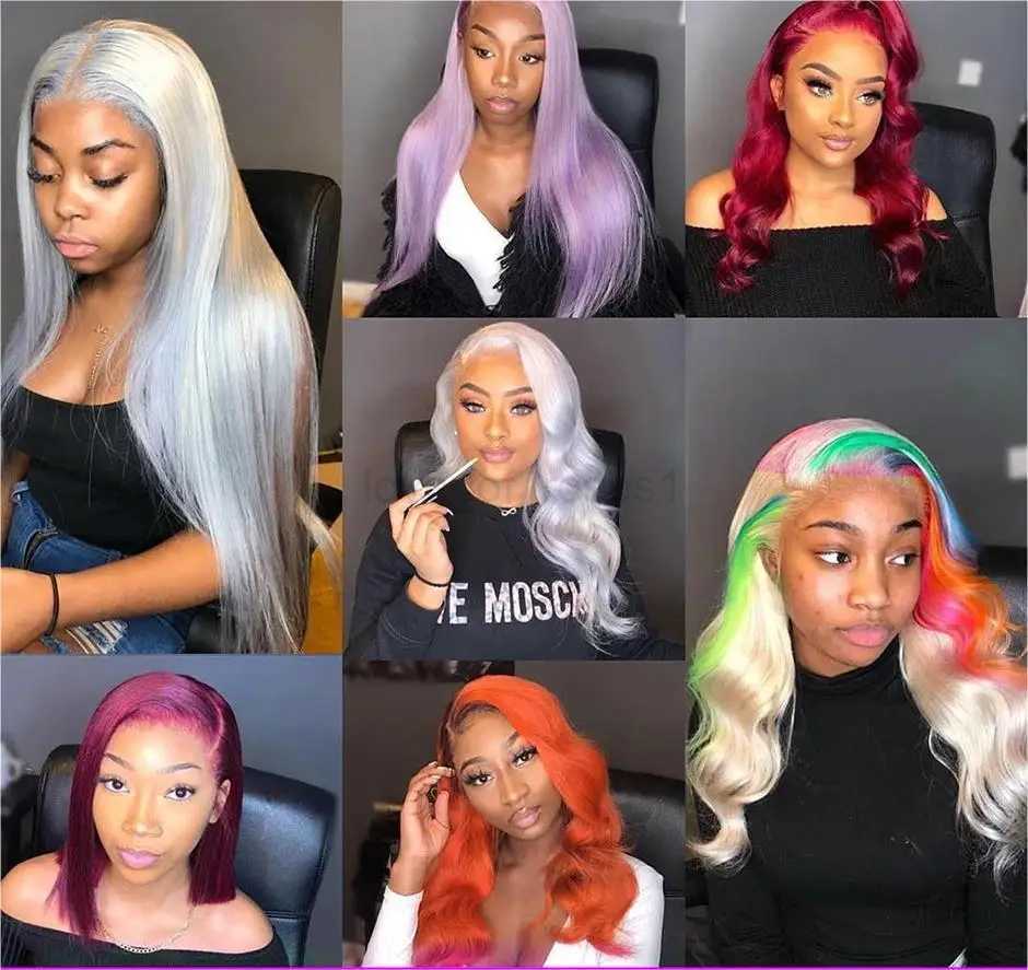 30 40 Inch 613 Honey Blonde Color 13x6 Body Wave Lace Front Wigs 13x4 Lace Frontal Brazilian Wig 360 Lace For WomenM240712