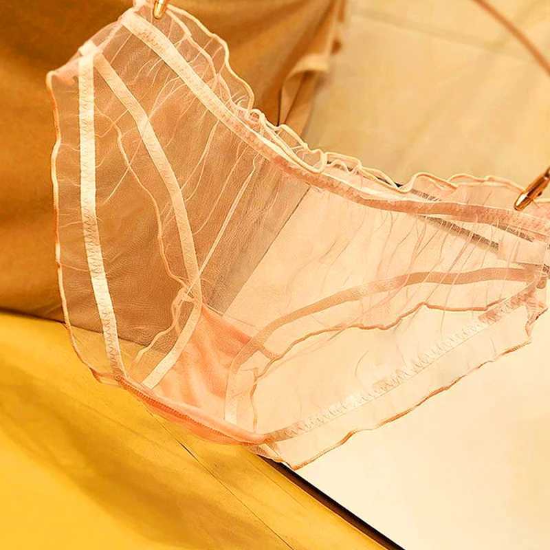 Transparent Sexy Panties Low Waist Seamless Panties Women Lace Panties Summer Pure Cotton Crotch Breathable Underpants UnderwearXJ250103