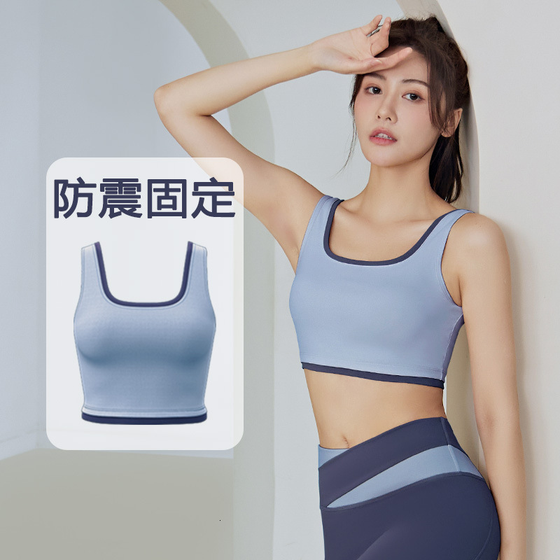 Spring/summer New Color Blocked Naked Feeling Tight Fit High Waist Slimming Running Sports Fitness Yoga Clothing Set Yoga Top Yoga Jacket Workout Clot