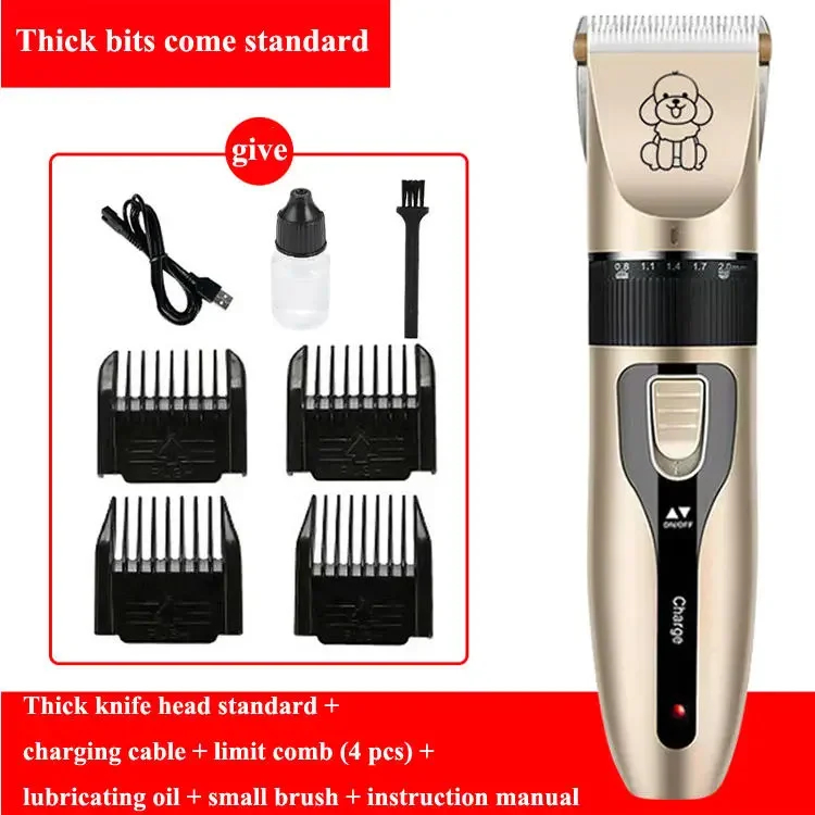 Portable Pet Hair Remover Chipper Grooming Electric Waterproof Shaver Multi-Functional Cat Dog Hair Trimmer