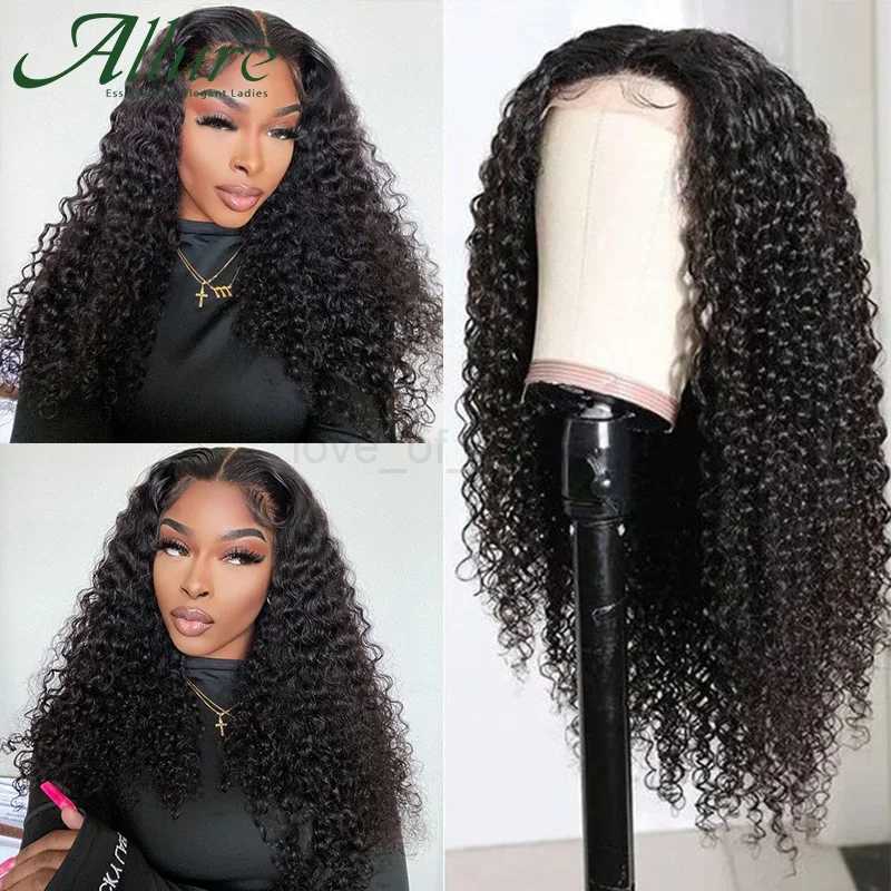 Deep Wave Lace Front Wig Wigs For Black Women Curly Brazilian Remy Hair Wigs Glueless Water Wave Part Lace Wig AllureM240712