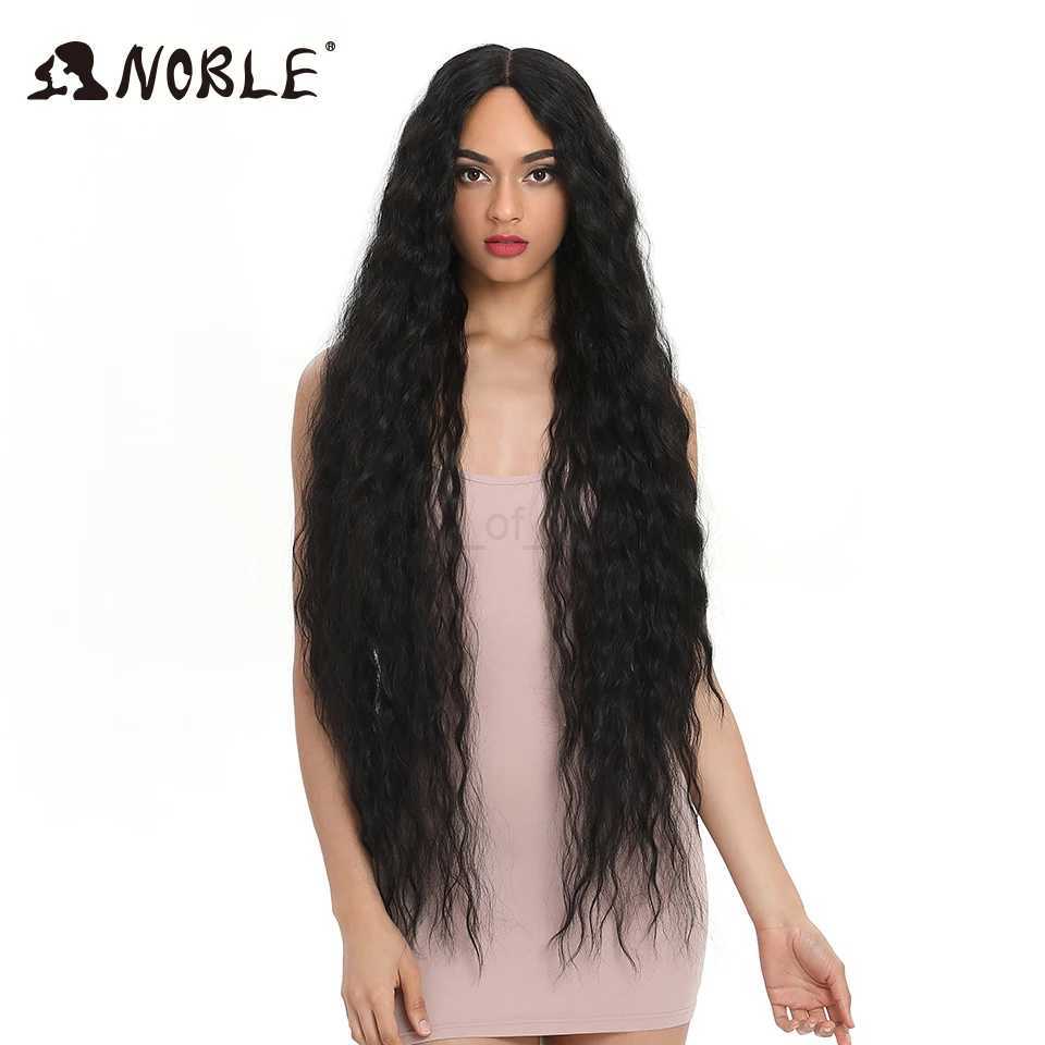 Noble Cosplay Synthetic Lace Wigs For Black Women Long Curly Hair 42 Inch Cosplay Blonde Ombre Lace Front Wig Synthetic Lace WigZ240712