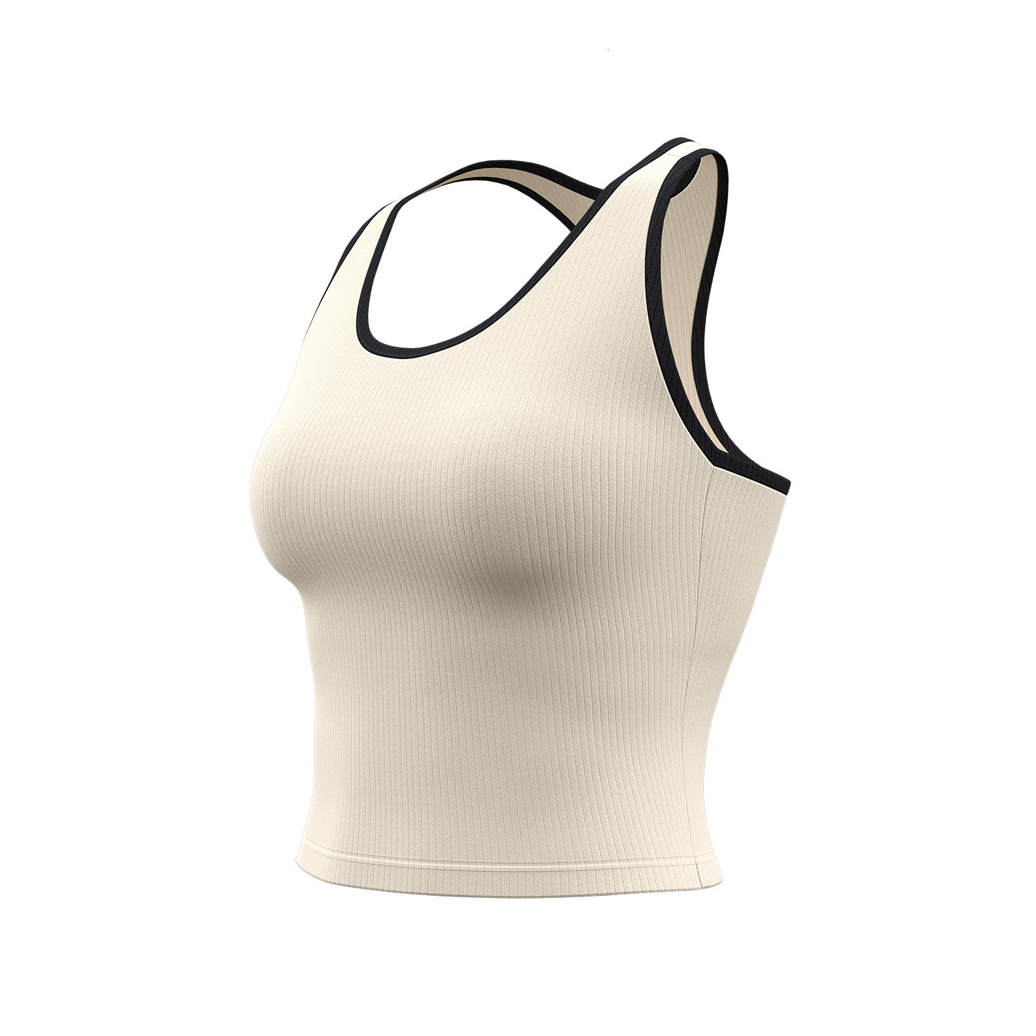 's New Women's Striped Slim Fit Fitness Yoga Back Fixed Cup One-piece Sports Vest with Chest Cushion Woman Workout Clothe Designer Workout C