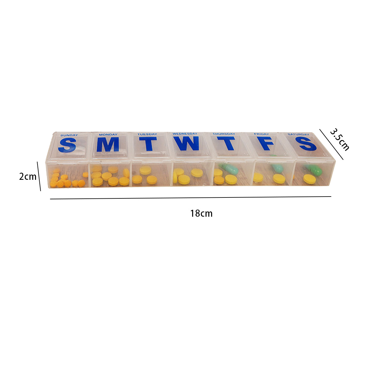 7 day convenient storage pill box can be customized lightproof portable tablet box