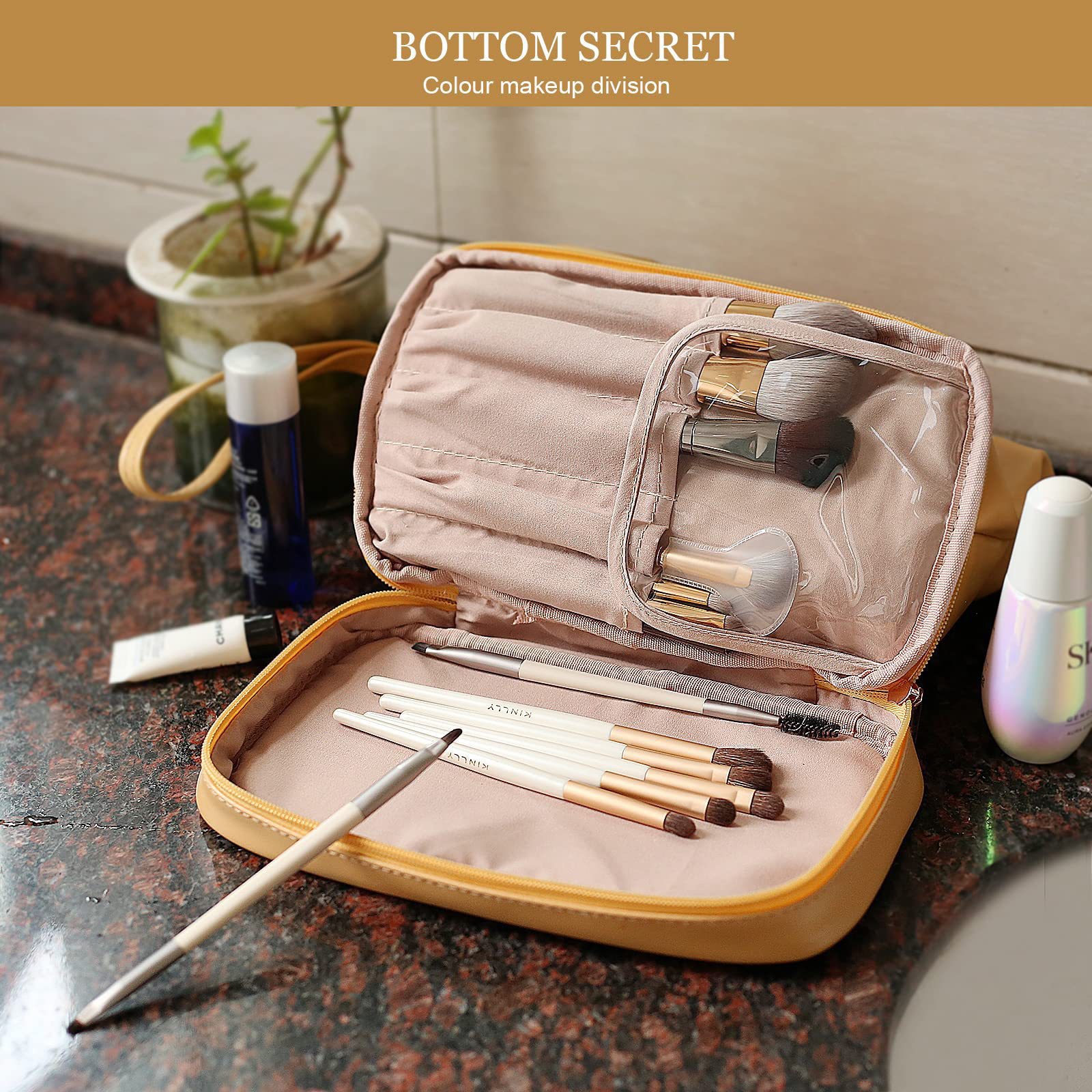 Tote Cloud cosmetic high-color value large capacity simple portable travel double handheld storage bag