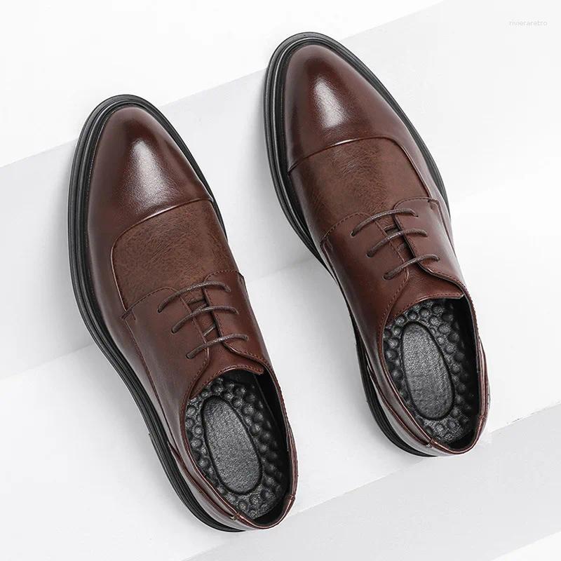 Casual Shoes Zemo More Oxford Mens Dress Formal Business Lace-Up Leather Minimalist For Men