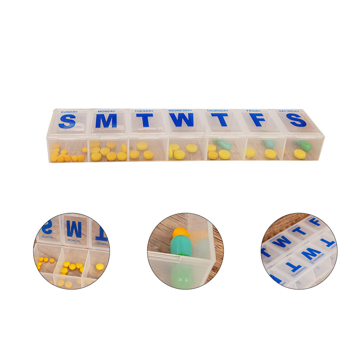 7 day convenient storage pill box can be customized lightproof portable tablet box