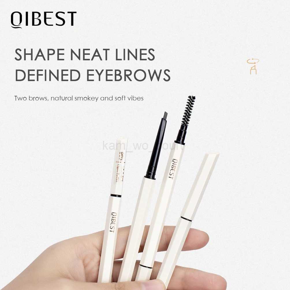 QIBEST 3pcs Eye Makeup Set Waterproof 4D Mascara Ultra Fine Triangle Eyebrow Pencil Fast Dry Liquid Eyeliner Pencil Cosmetic KitM240712