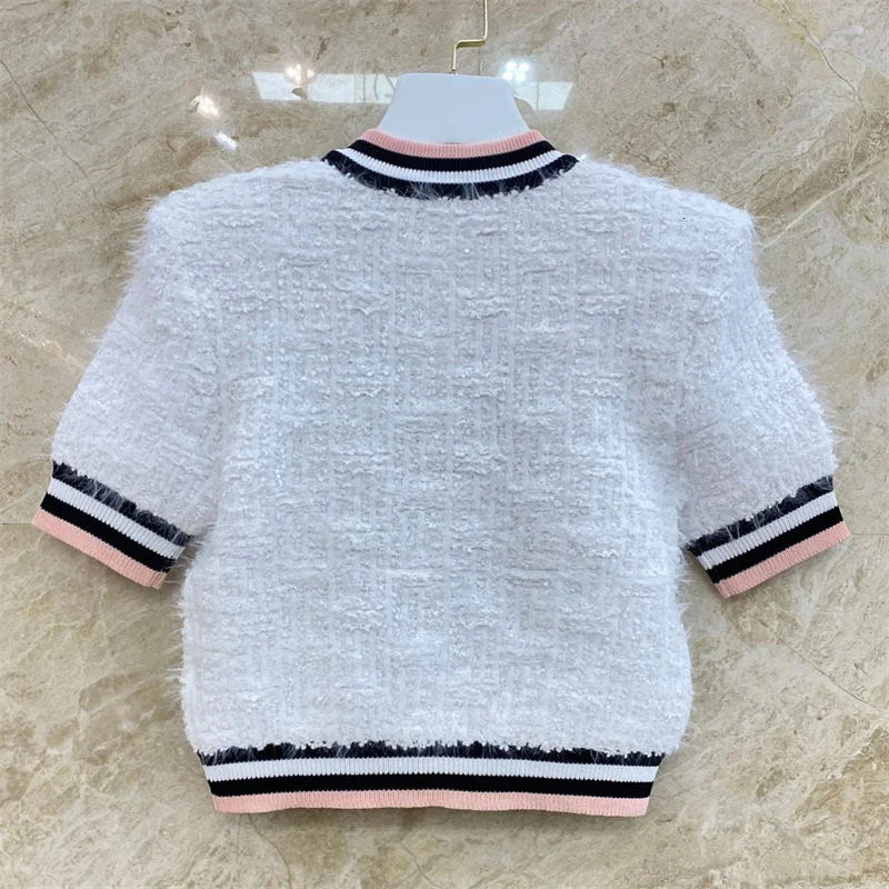 Women jacket Summer Fashion Slim Fit Womens Coat Contrast patchwork long sleeved top Metal button decoration Cardigan 240704