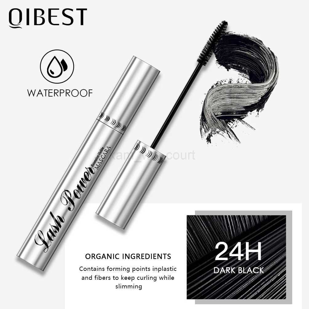 QIBEST 3pcs Eye Makeup Set Waterproof 4D Mascara Ultra Fine Triangle Eyebrow Pencil Fast Dry Liquid Eyeliner Pencil Cosmetic KitM240712