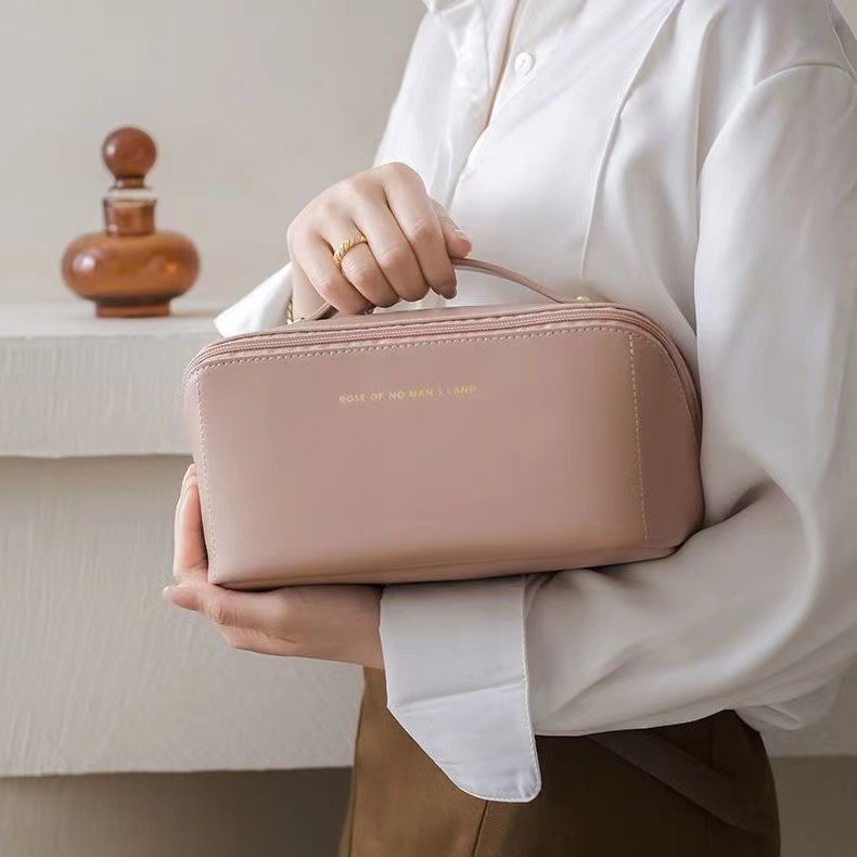 Tote pillow makeup bag ins senior sense net red pu makeup bag travel storage bag large capacity wash female bag