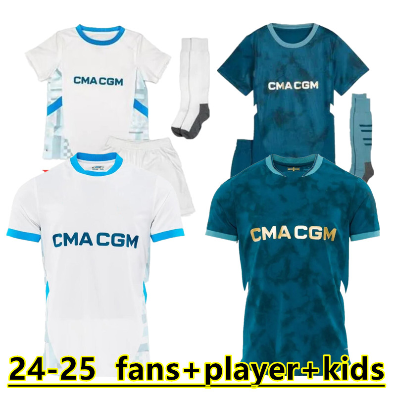 2024 2025 maillot MarseilleS soccer jerseys foot CUISANCE GUENDOUZI ALEXIS PAYET CLAUSS football shirts men kids VERETOUT Under OM Olympique Vitinha fans player 88