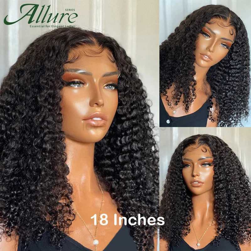 Deep Wave Lace Front Wig Wigs For Black Women Curly Brazilian Remy Hair Wigs Glueless Water Wave Part Lace Wig AllureM240712