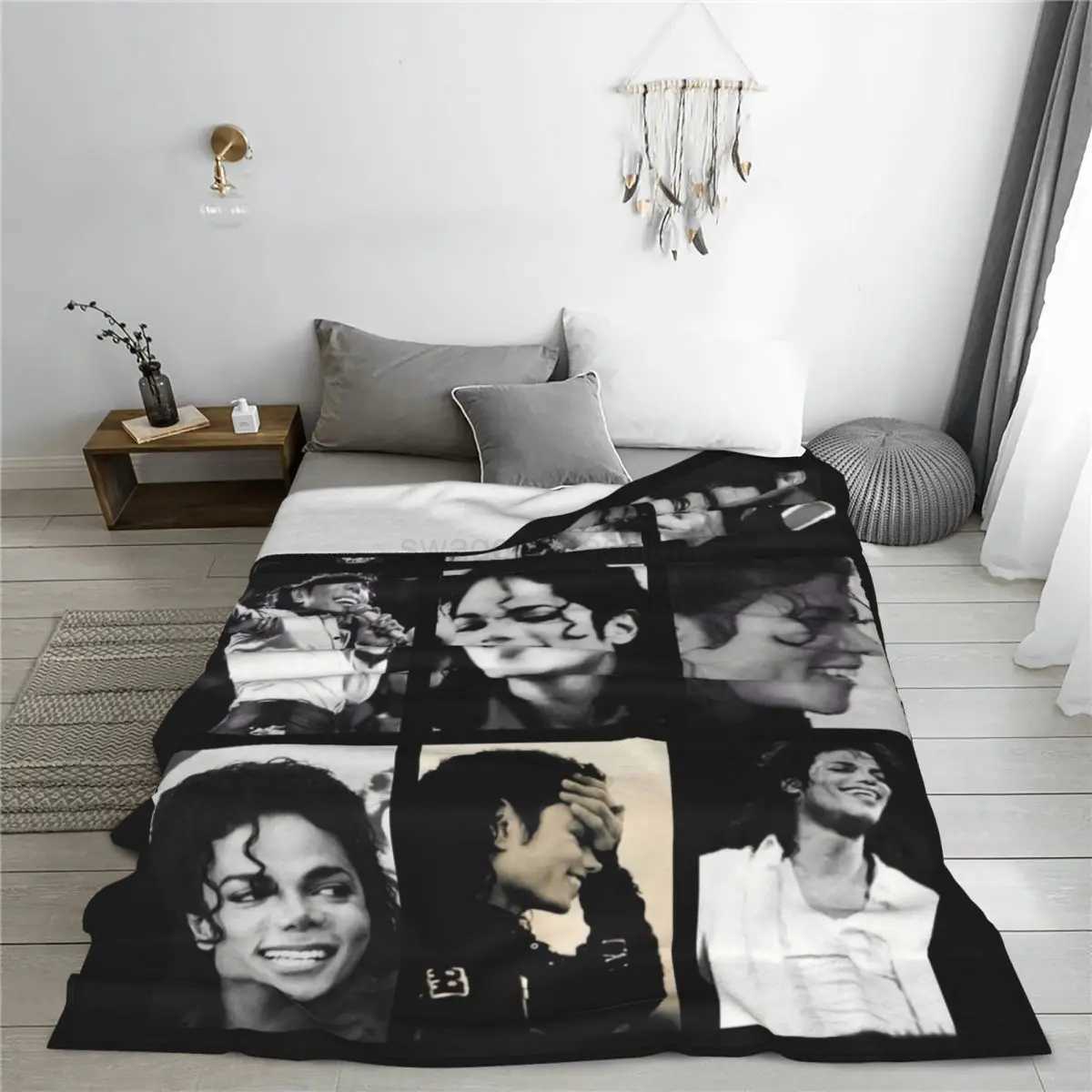 MJ M-Michaels Pop Singer Blanket J-Jacksons Photo Camping Flannel Throw Blanket Warm Soft Couch Chair Sofa Bed Bedspread GiftB270712 - view 6