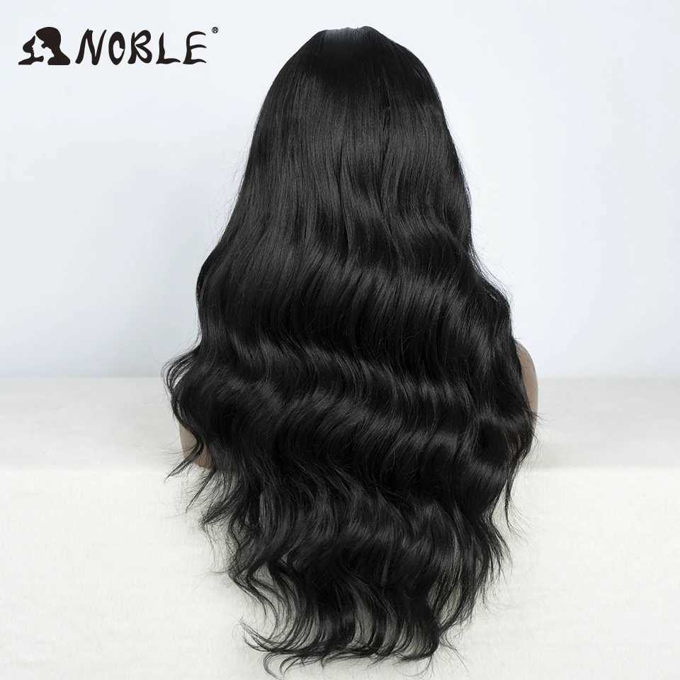 Noble Synthetic Lace Front Wig 28Highlight Honey Brown Body Wave Blonde Wigs For Women Ombre Lace Wig Synthetic Lace Front WigM240712