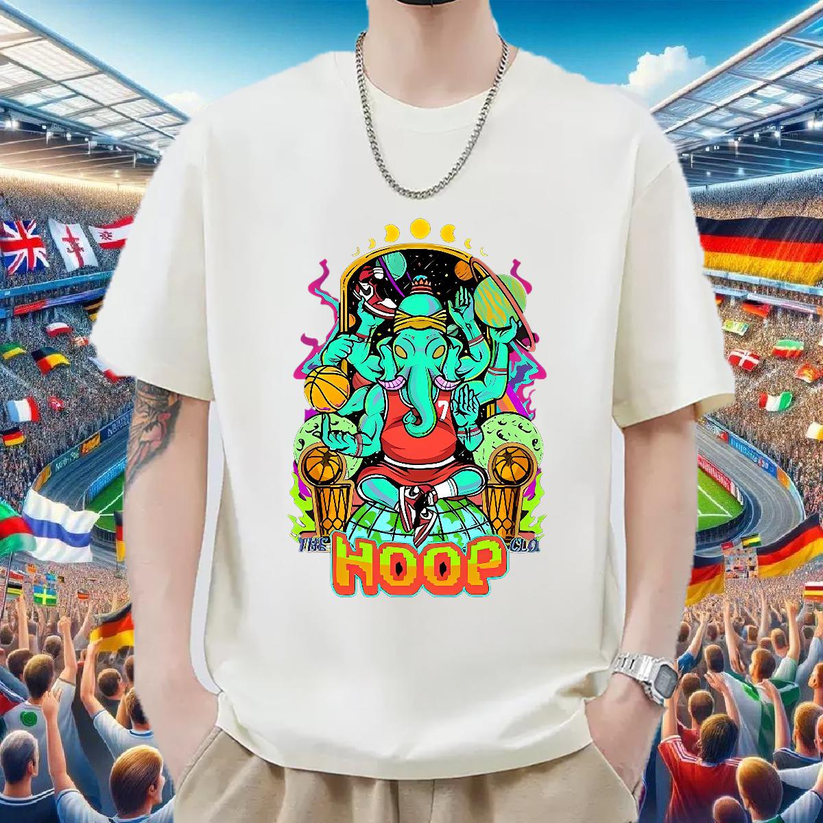 Wholesale T Shirt For Man Anime Print Casual Daily Wear Tshirt for Man Woman Breathable Short Sleeve Classic