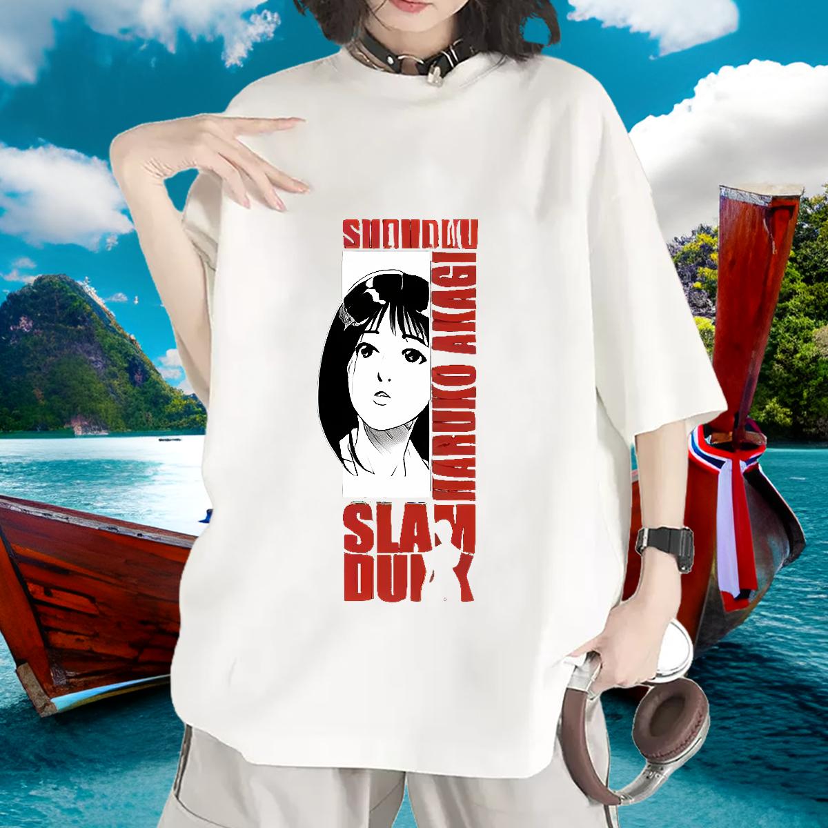 2024 Casual Woman T Shirts Cotton Comfortable Custom Cartoon Top Tees Casual Daily Wear Lady Lady T shirt