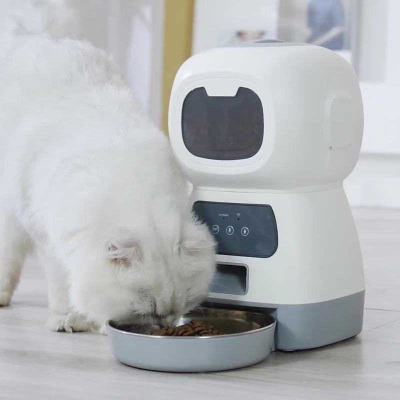 3.5L Automatic Pet Feeder Smart Food Dispenser For Dog Cat Bowl Timer Robot Pet Feeding Water Dispenser Auto Sensor Cat Fountain
