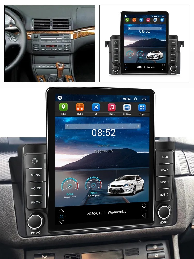 2 Din Car Video Multimedia Player Android Auto Radio for BMW E46 M3 318/320/325/330/335 Carplay 4G GPS Navigation DSP Autoradio