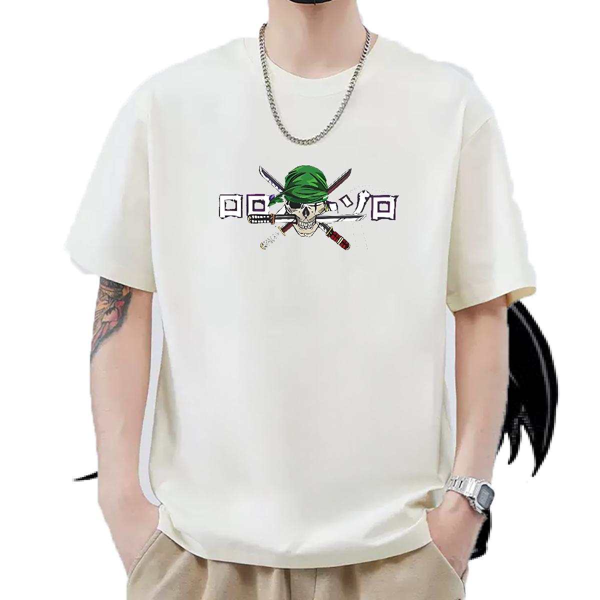 Brand Men T Shirts Plus Size Custom Mens Tshirts Anime Printing Street Crew Neck Cotton Popular Clothings