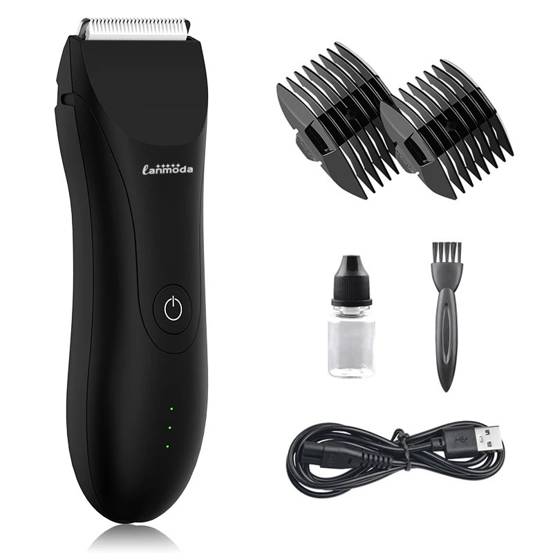 Groin Hair Trimmer for Men Pubic Body Electric Below The Belt Bikini Trimmer Hair Remover Waterproof Manscaper Male Balls Shaver 240705