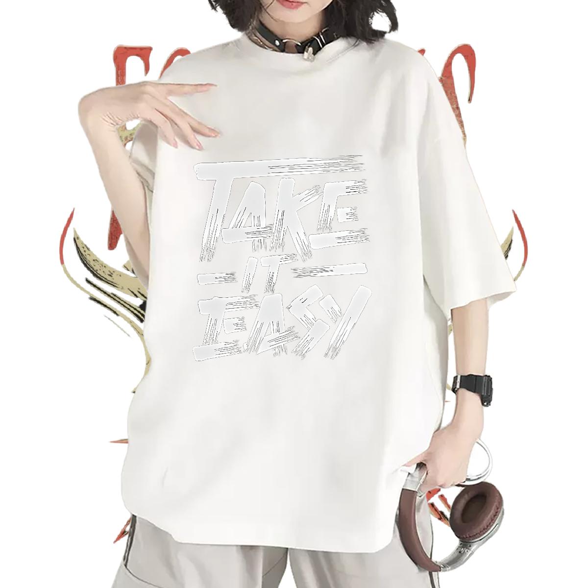 Fashion New T-Shirts for Women Custom Printed Short sleeve Cotton Soft Tshirts Outdoor Loose fit Tshirt for Man Woman