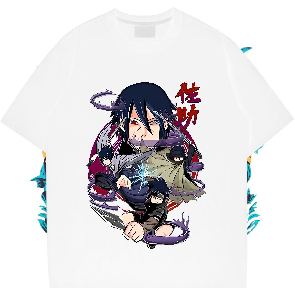 Fashion Designer T-Shirts Black White Men Tees Anime Printing Street Short Sleeve Cotton O-Neck 5A Tops