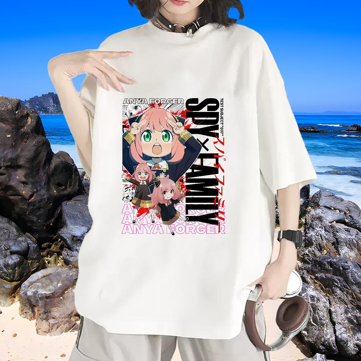 2024 Casual T-Shirts for Women Crew Neck Cotton Breathable Summer Casual Womens Tshirts Cartoon Printing S-3XL Loose Top Shirts