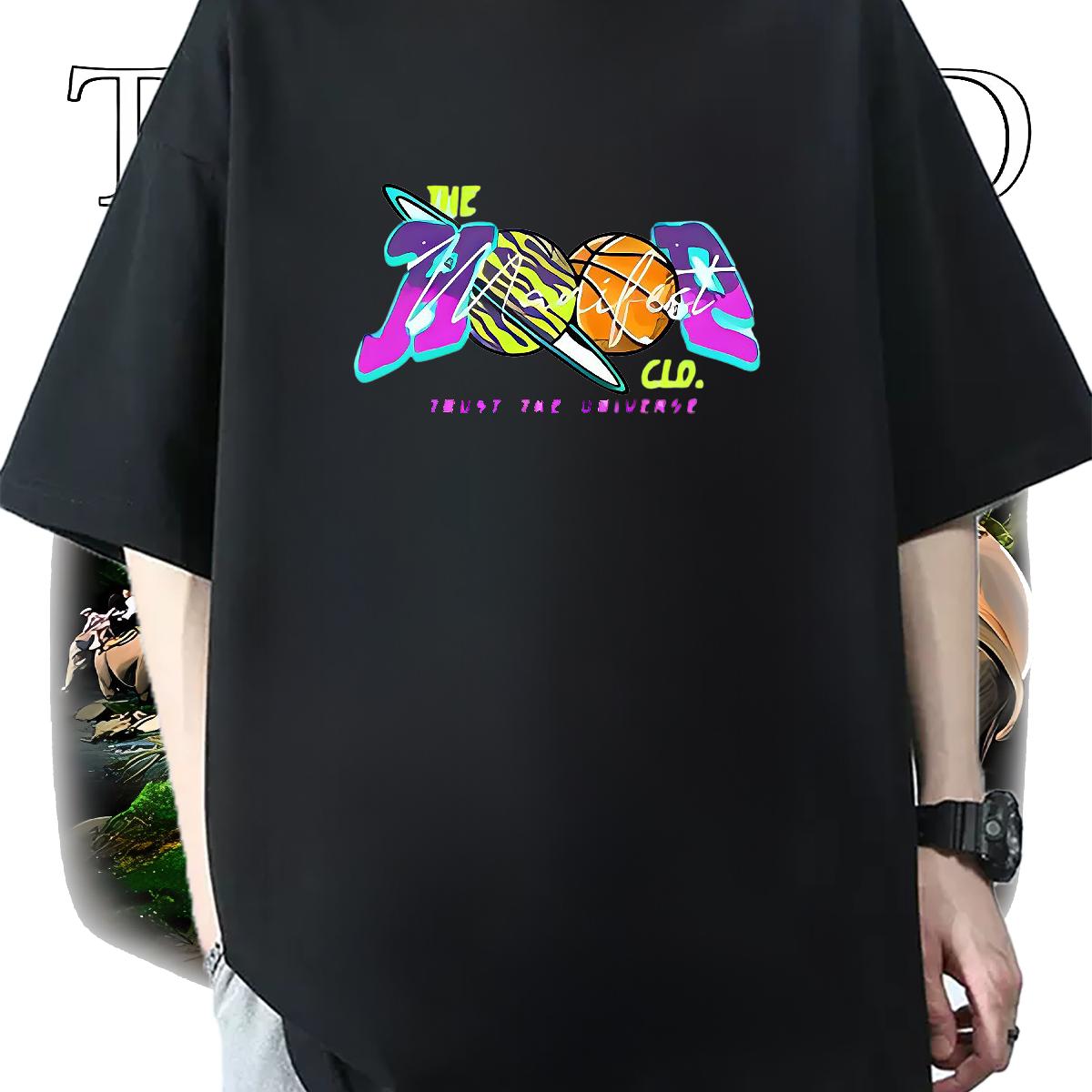 Comfortable Men T Shirts Daily Outfit Crew Neck Cotton Breathable Men Tees Classic DIY Anime Top Tees