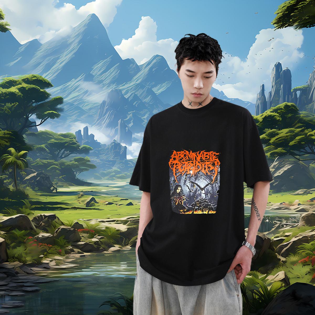 DIY T Shirts Men Custom Print Oversized Tshirts Casual Beach Round Neck Short Sleeve Unisex Tees Shirts