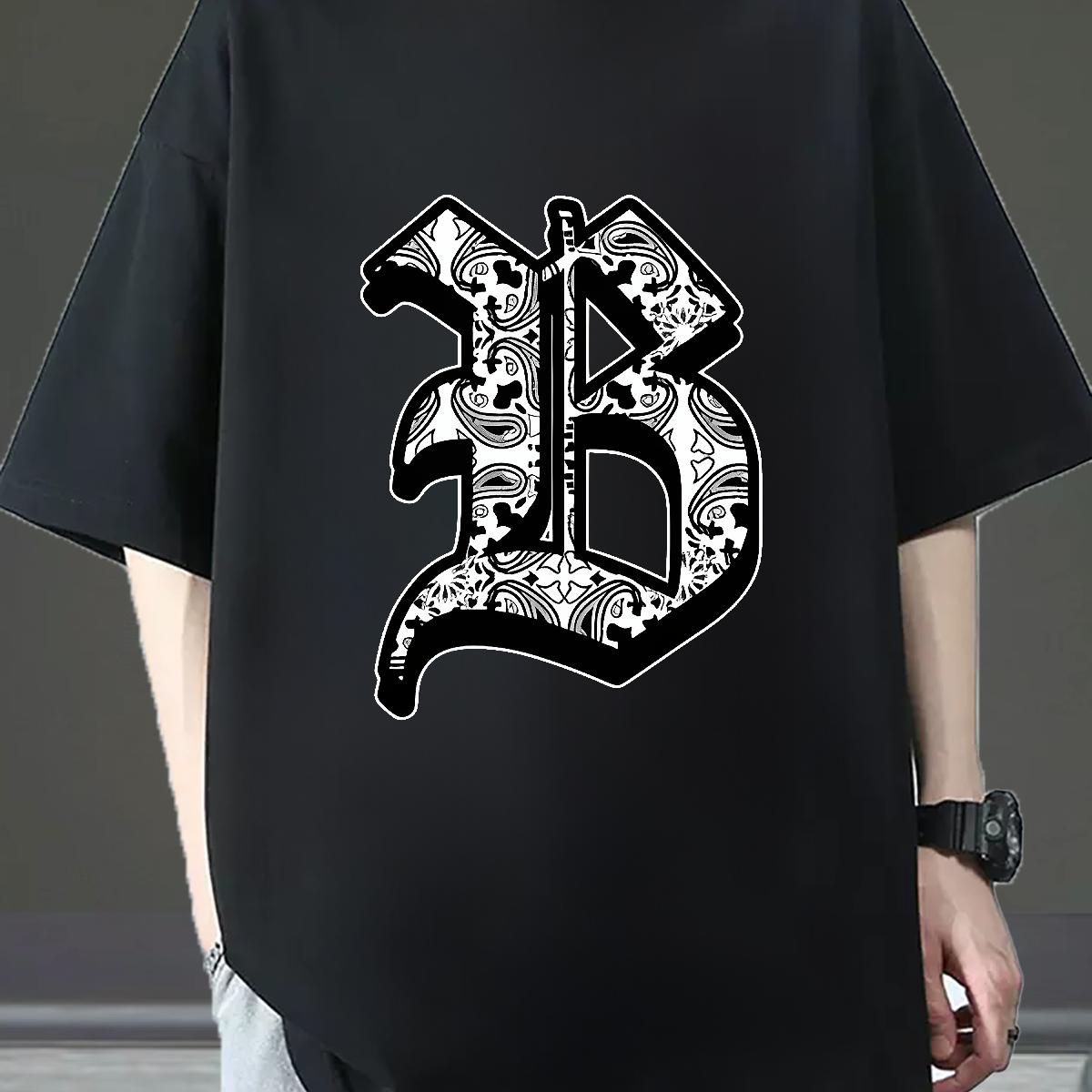 Fashion T-Shirts for Men DIY Printed Tshirt for Man Woman Hip Hop Cotton Breathable Soft 5A Clothes