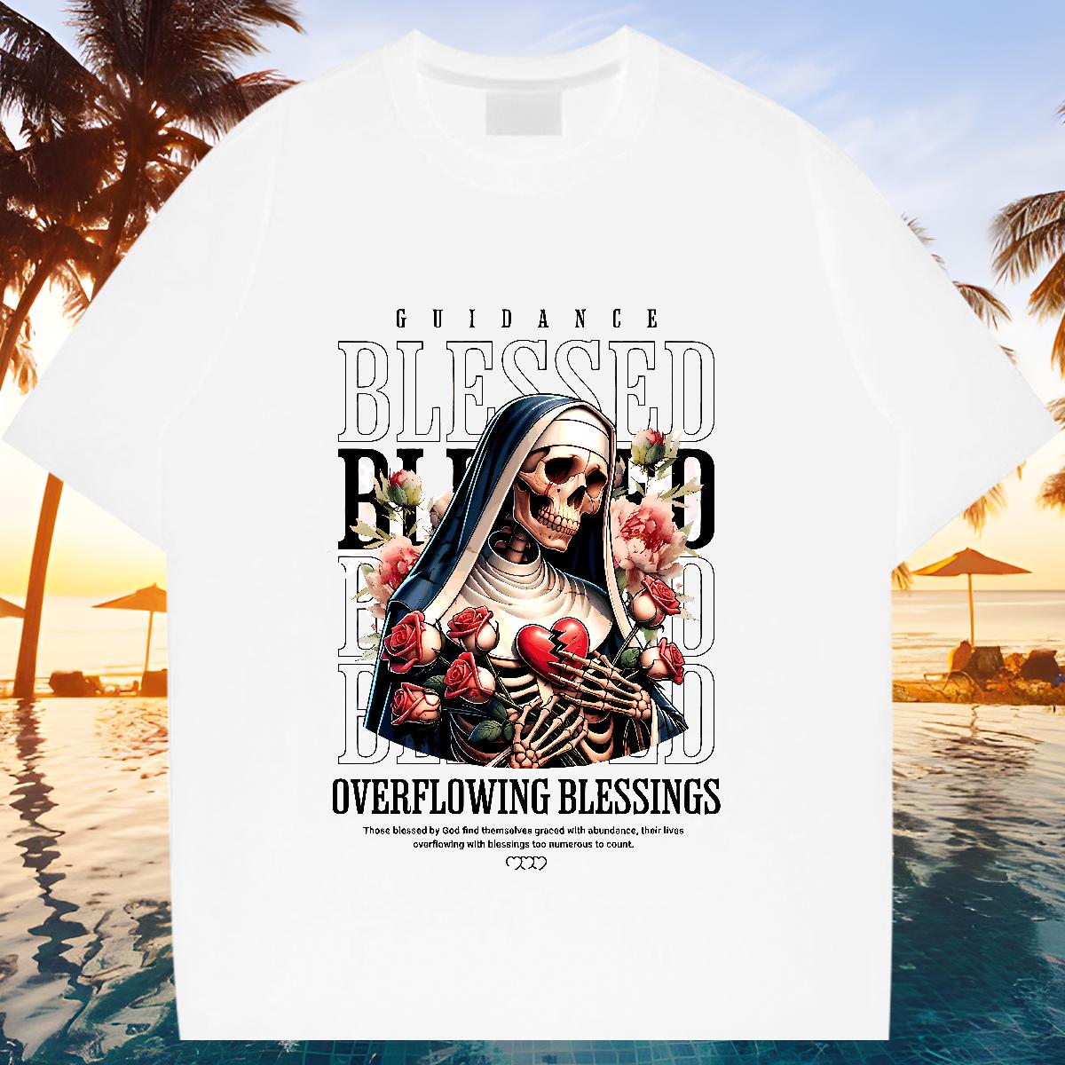 Brand Men T Shirts DIY Printed Couples T Shirts Beach Cotton Breathable Popular Clothings