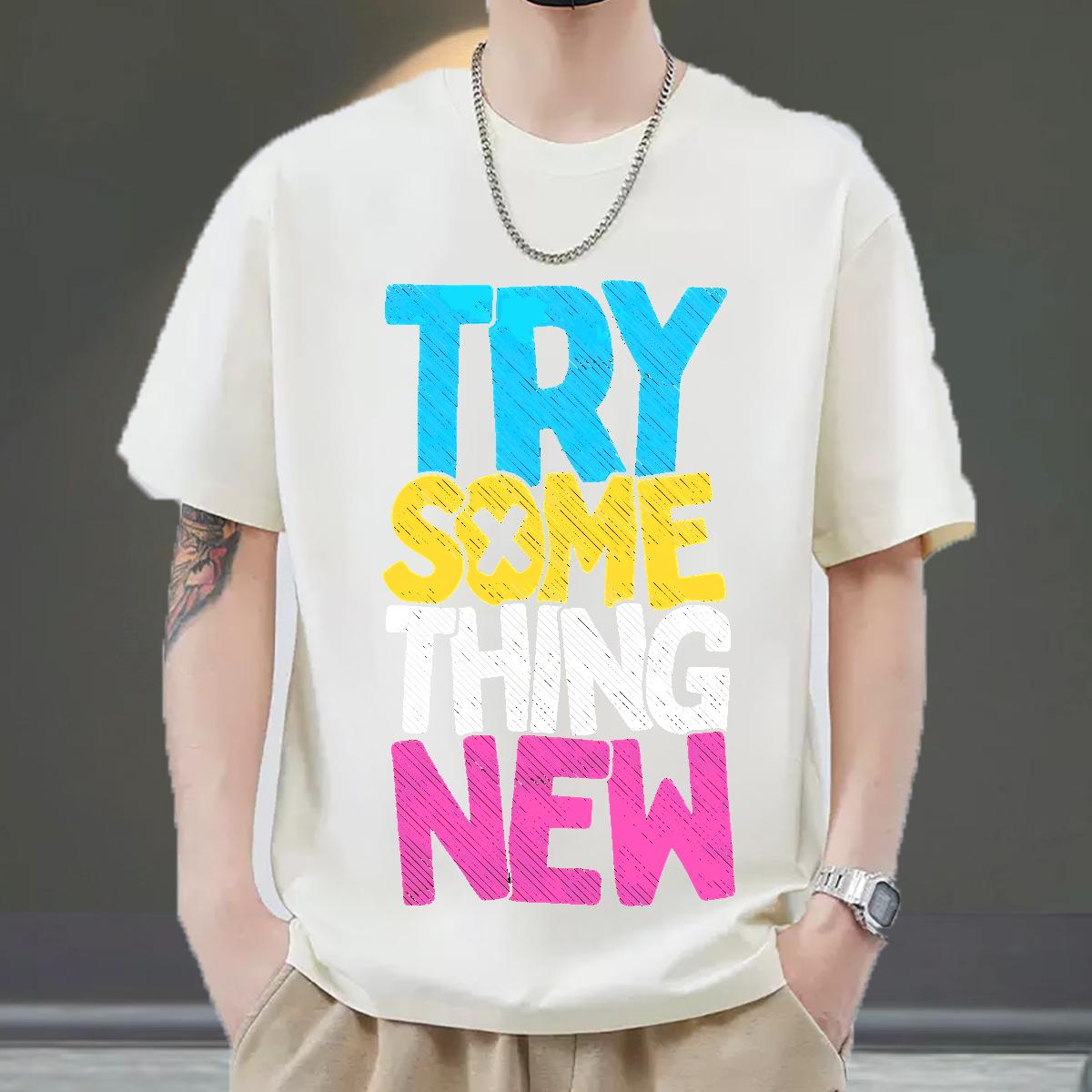 Loose Fit Men Tshirts O-Neck Short Sleeve Cotton Beach Mens T Shirts Custom Print Plus Size Fashion Tops Shirt