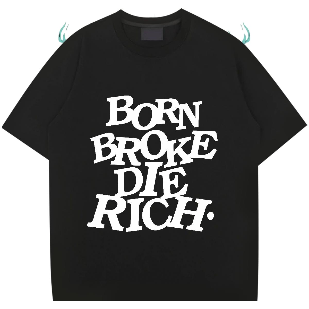 Popular Men Tees Cotton Breathable Soft Hip Hop Street T-Shirts Plus Size Cartoon 2024 DIY Tops