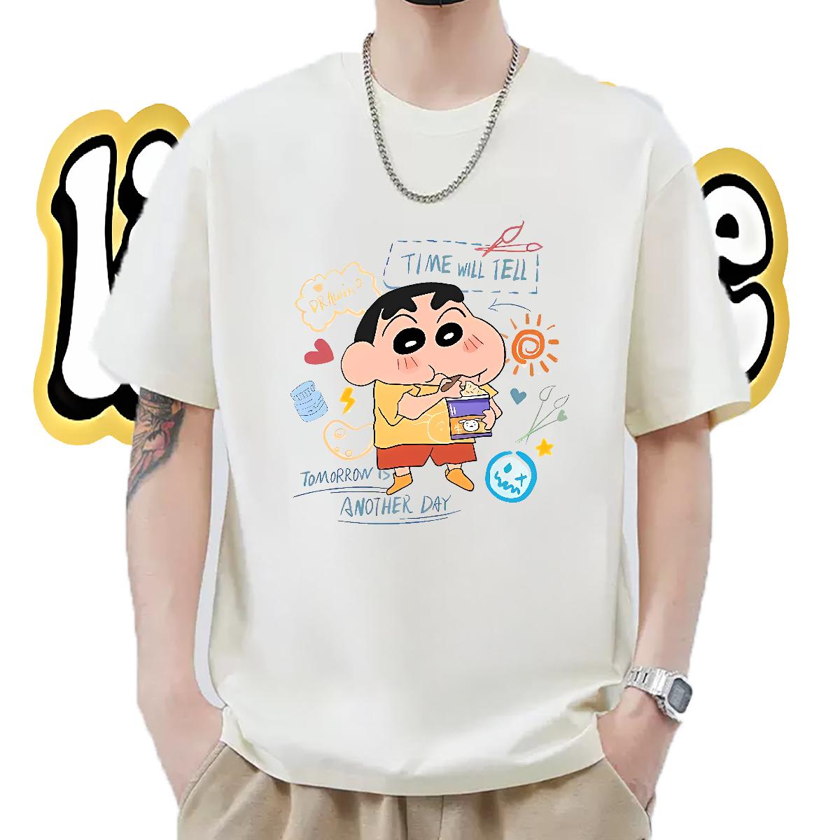 Fashion New T-Shirts Plus Size Cartoon Street Wear Mens Tshirts 180g Cotton Wholesale